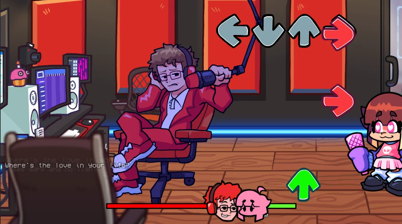 QT and CG5 in the GO GO GO studio performance with the player's four note targets